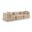 Stellar 114 Inch Chenille Fabric Upholstered 3 Piece Modular Sofa In Beige