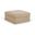 Stellar Chenille Fabric Upholstered Modular Ottoman In Beige