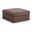 Stellar Chenille Fabric Upholstered Modular Ottoman In Brown