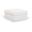 Stellar Chenille Fabric Upholstered Modular Ottoman In Cream