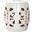 Stencil Blossom Cream Garden Stool