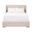 Stewart Queen Upholstered Bed In Bisque and Natural Gray