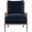 Stitch and Hand Churchill Club Chair In Denim and Natural Gray Oak
