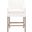 Stitch and Hand Drake Slipcover Counter Stool In Peyton Pearl and Natural Gray