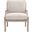 Stitch and Hand Stratton Club Chair In Bisque and Natural Gray