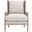 Stitch and Hand Churchill Club Chair In Bisque and Natural Gray