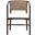Stitch and Hand Juxtaposition Accent Chair In Peyton Pearl and Matte Brown