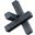 Stix Marble Decorative Object In Black