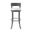 Stockholm 26 Inch Counter Height Swivel Stool In Firestone Grey and Vail Pure White