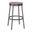 Stockton Grey Oak Seat Backless Swivel Bar Stool