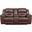 Stoneland Power Reclining Console Loveseat In Chocolate
