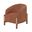 Stormy Accent Chair In Salted Rust and Chestnut Brown