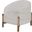 Stormy Fabric Accent Chair In Butter Cream and Chestnut Brown