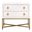 Strand 2-Drawer Nightstand In Pearl Shagreen