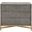 Traditions Strand Shagreen 3 Drawer Nightstand In Gray Shagreen
