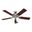 Studio Series 52 Inch Ceiling Fan with LED Light Kit and Pull Chain In Brushed Nickel and Cherry