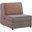 Studio Upholstered Convertible Armchair with Storage In Beige