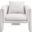 Stylus Boucle Fabric Accent Chair In Cream