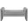 Stylus 51 Inch Boucle Fabric Bench In Grey