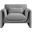 Stylus Boucle Fabric Chair In Grey
