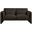 Stylus Boucle Fabric Loveseat In Brown
