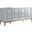 Sujay 65 Inch Modern Wood Sideboard With Gold Accents In White