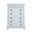 Summer Creek 8 Drawer Chest In Shutter Blue