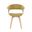 Summer Upholstered Dining Chair In Green and Oak