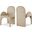 Summer Velvet Dining Arm Chair Set of 2 In Beige