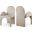 Summer Velvet Dining Arm Chair Set of 2 In Stone