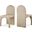 Summer Velvet Dining Side Chair Set of 2 In Beige