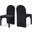 Summer Velvet Dining Side Chair Set of 2 In Black