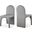 Summer Velvet Dining Side Chair Set of 2 In Grey