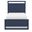 Summerland Complete Twin Panel Bed In Inkwell Blue