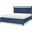 Summerland Inkwell Blue Finish Queen Panel Bed With Storage