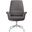 Summit Office Chair In Faux Leather and Aluminum Frame with Adjustable Height and Swivel In Grey