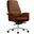 Summit Series Office Chair In Dark Brown Leather