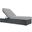 Summon Canvas Gray Outdoor Patio Sunbrella Chaise Lounge