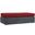 Summon Outdoor Patio Sunbrella Rectangle Ottoman In Canvas Red