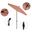 Sun Master 7.5' Patio Umbrella with Aluminum Pole Fiberglass Ribs Collar Tilt Crank Lift with Sunbrella Fabric In Dolce Mango and Bronze