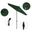 Sun Master 7.5' Patio Umbrella with Aluminum Pole Fiberglass Ribs Collar Tilt Crank Lift with Sunbrella Fabric In Forest Green and Bronze