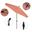 Sun Master 9' Patio Umbrella with Aluminum Pole Fiberglass Ribs Collar Tilt Crank Lift with Sunbrella Fabric In Dolce Mango and Bronze