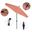Sun Master 9' Patio Umbrella with Aluminum Pole Fiberglass Ribs Collar Tilt Crank Lift with Sunbrella Fabric In Dolce Mango and Matte Black
