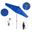 Sun Master 9' Patio Umbrella with Aluminum Pole Fiberglass Ribs Collar Tilt Crank Lift with Sunbrella Fabric In Pacific Blue and Hammertone Grey
