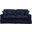 Sunset Trading Americana Box Cushion Slipcovered Sofa Stain Resistant Performance Fabric Navy Blue