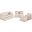 Horizon 4 Piece Slipcovered Living Room Set In Tan