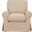 Sunset Trading Horizon Slipcovered Swivel Rocking Chair Stain Resistant Performance Fabric Tan