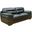 Sunset Trading Jayson 89 Inch Wide Top Grain Leather Sofa Black