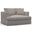 Sunset Trading Newport Slipcovered 52 Inch Wide Chair And A Half Stain Resistant Performance Fabric 2 Throw Pillows Gray