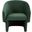 Susie Barrel Back Accent Chair In Forest Green